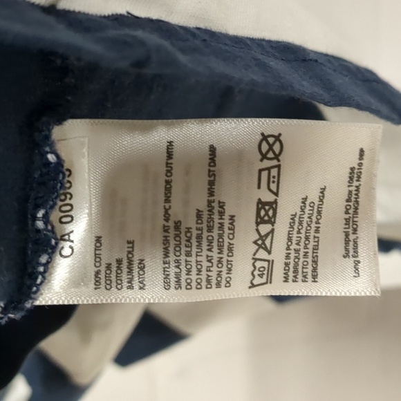 Sunspel Classic T-Shirt Cotton Navy/Ecru Breton Stripe Size Small, Women's S/XS - Picture 3 of 4